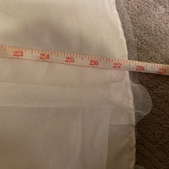 Triple layered white and cream flower girl/special occasion. Sz 8. Gold sequins - Picture 7 of 9